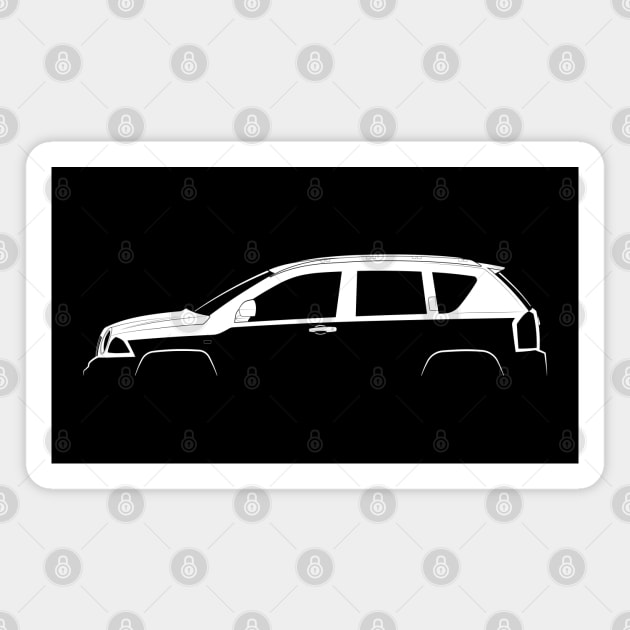 Jeep Compass (MK) Silhouette Magnet by Car-Silhouettes